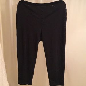 Black Capri jeggings 3X